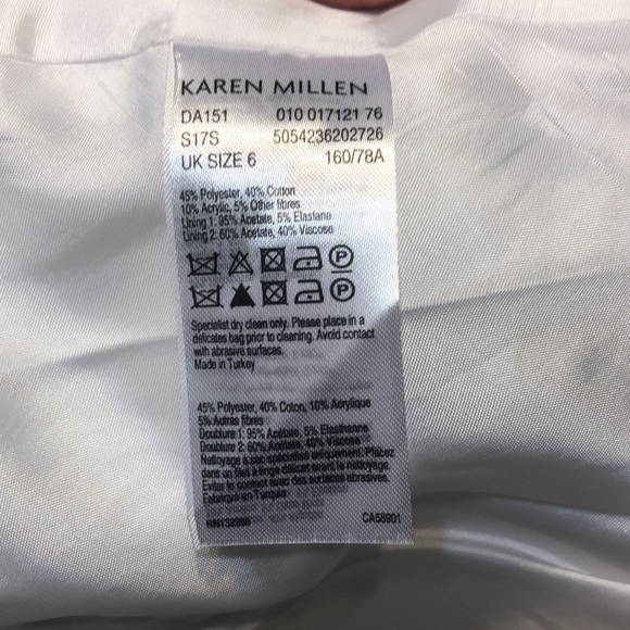 NWOT Karen Millen summer white jacquard dress - Picture 15 of 15
